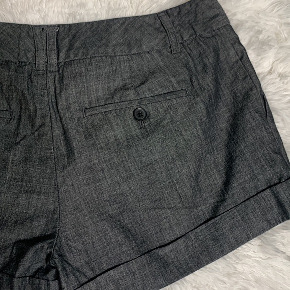 Express Pleat Front Black/ Grayish Shorts - Picture 6 of 12